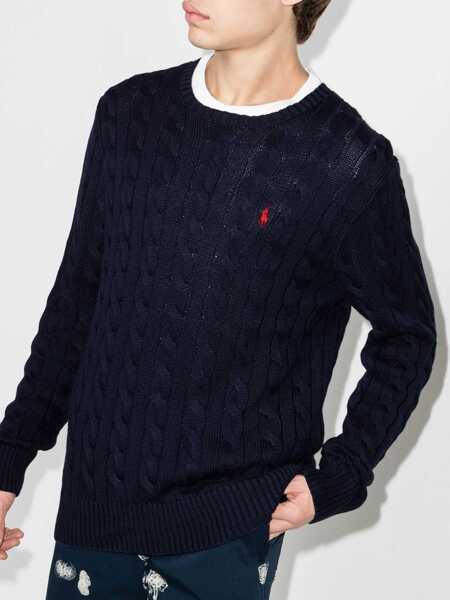 Pulovere casual Ralph Lauren Cable Knit With Logo BLUE Barbati (BM 19689071) 2