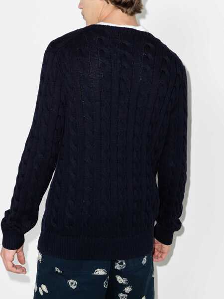 Pulovere casual Ralph Lauren Cable Knit With Logo BLUE Barbati (BM 19689071) 3