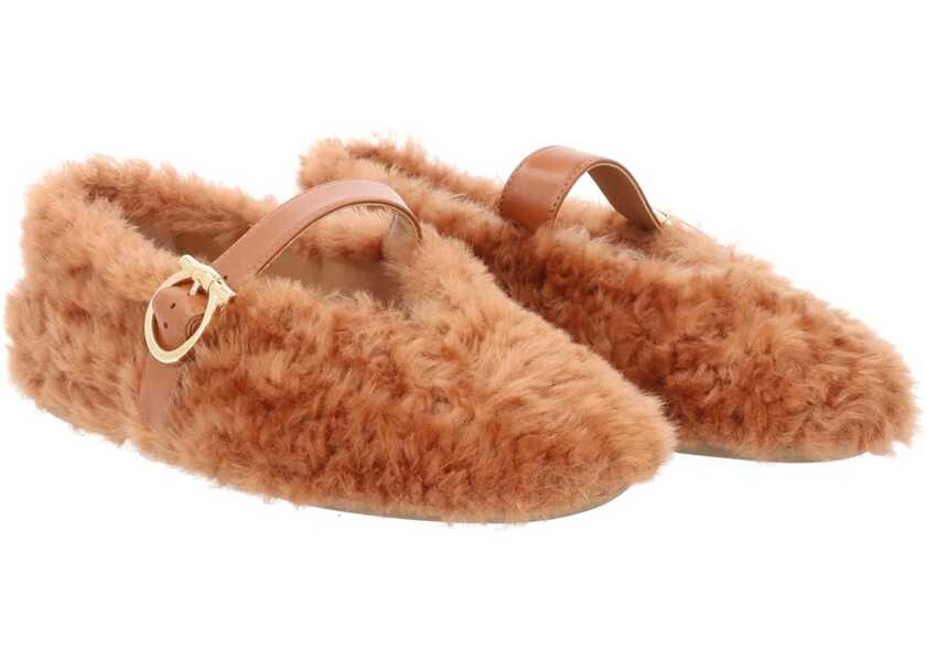 Balerini Ferragamo Ballerina Love Ornament BEIGE Femei (BM 19689077) 2