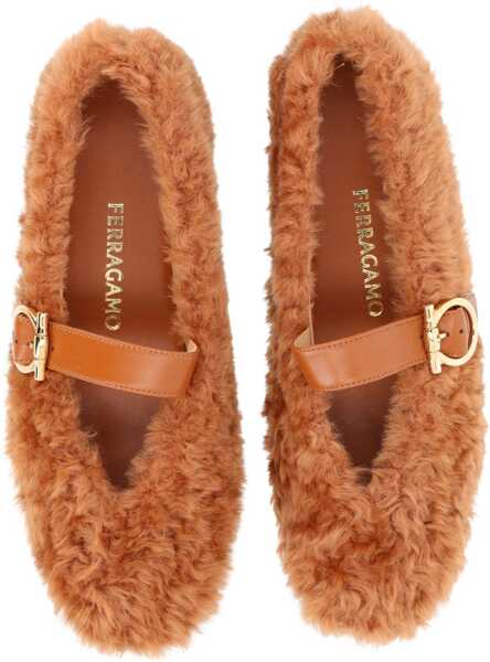 Balerini Ferragamo Ballerina Love Ornament BEIGE Femei (BM 19689077) 4