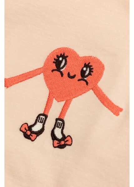 Hanorace MINI RODINI Heart In Shoes Jersey PINK Fete (BM 19689152) 3