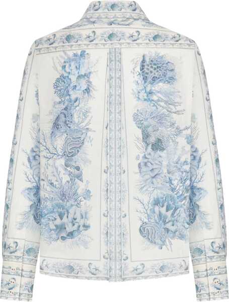 Camasi ZIMMERMANN Wanderlust Shirt BLUE Femei (BM 19689209) 2