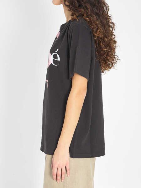Tricouri Chloe Oversized T-Shirt With Logo BLACK Femei (BM 19689215) 3