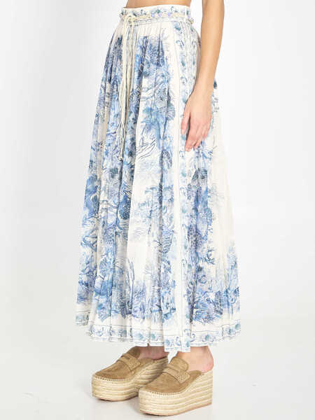 Fuste ZIMMERMANN Wanderlust Maxi Skirt BLUE Femei (BM 19689233) 2