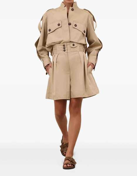 Pantaloni scurti ZIMMERMANN Rebellion Cargo Shorts BEIGE Femei (BM 19689236) 2