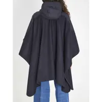 Paltoane Dama - Paltoane Moncler Wool And Nylon Cape BLUE Femei (BM 19689242) - B-mall.ro