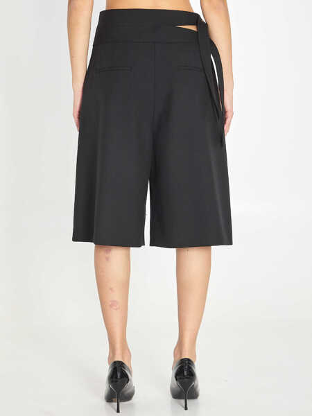 Pantaloni scurti Chloe Bermuda Shorts With Double Belt BLACK Femei (BM 19689278) 4