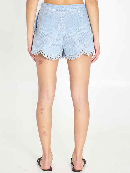 Pantaloni scurti ZIMMERMANN Daylight Denim Shorts LIGHT BLUE Femei (BM 19689284) 4