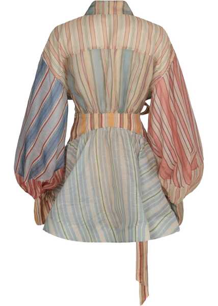 Rochii elegante ZIMMERMANN Rebellion Striped Mini Dress MULTICOLOR Femei (BM 19689302) 2