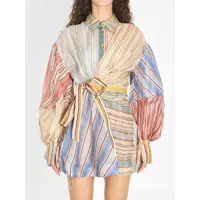 Rochii elegante Rebellion Striped Mini Dress Femei