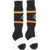 Marcelo Burlon Kappa Stretch Fabric Long Socks With Contrasting Details Black