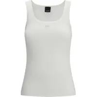 Topuri Ribbed tank Top with Love Birds logo Femei