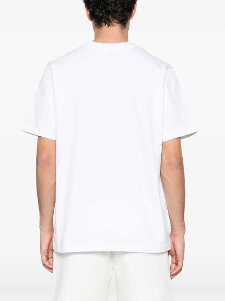 Tricouri Casablanca Casa Way Orchid Logo Short Sleeve T-Shirt BRIGHT WHITE JERSEY Barbati (BM 19689410) 4