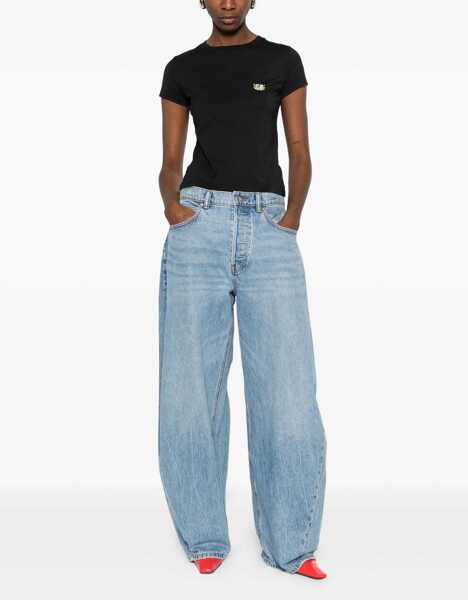 Tricouri Kenzo Cotton T-shirt with the embroidered Wild Tiger BLACK Femei (BM 19689413) 2