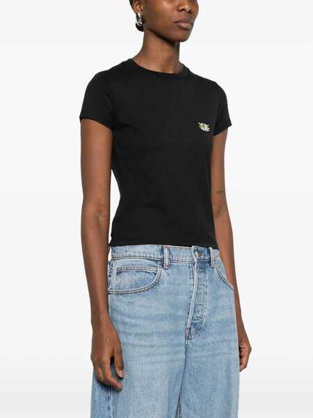 Tricouri Kenzo Cotton T-shirt with the embroidered Wild Tiger BLACK Femei (BM 19689413) 3