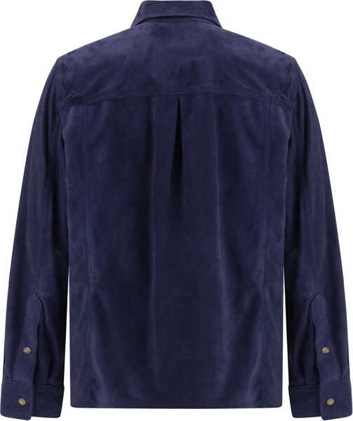 Camasi casual Brunello Cucinelli Suede Shirt PILOTA Barbati (BM 19689422) 2