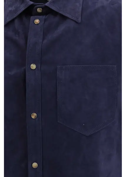 Camasi casual Brunello Cucinelli Suede Shirt PILOTA Barbati (BM 19689422) 3