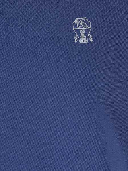 Tricouri Polo Brunello Cucinelli Polo Shirt AVIO COLORATOGRIGIO CHIARO Barbati (BM 19689434) 3