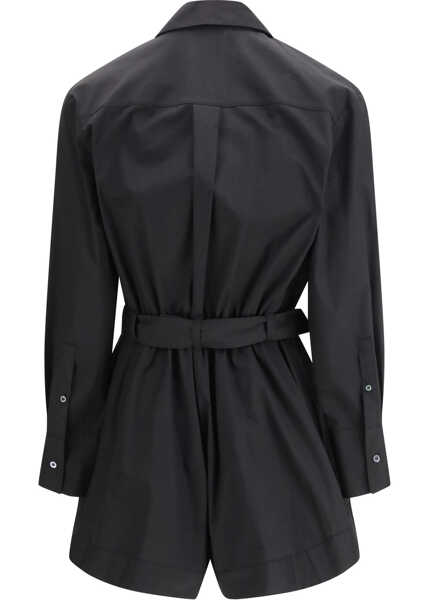 Salopete Pinko Buckle-belted Playsuit NERO LIMOUSINE Femei (BM 19689455) 2