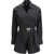 Pinko Buckle-belted Playsuit NERO LIMOUSINE