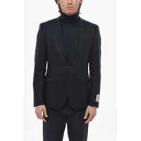 Sacouri elegante Cc Colelction Virgin Wool And Cashmere 2-Buttons Lined Blaze Barbati