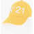 N&deg;21 Kids Cotton Baseball Cap With Embossed Logo Yellow