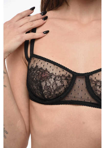 Sutiene Dolce & Gabbana Lace Underwired Bra Black Femei (BM 19689506) 3