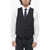 CORNELIANI Cc Collection Virgin Wool Waistcoat With Martingale Blue