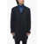 CORNELIANI Cc Collection Virgin Wool District Check Single Brested Coat Blue