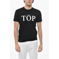 Tricouri Crew Neck Top Cotton T-Shirt With Print Barbati