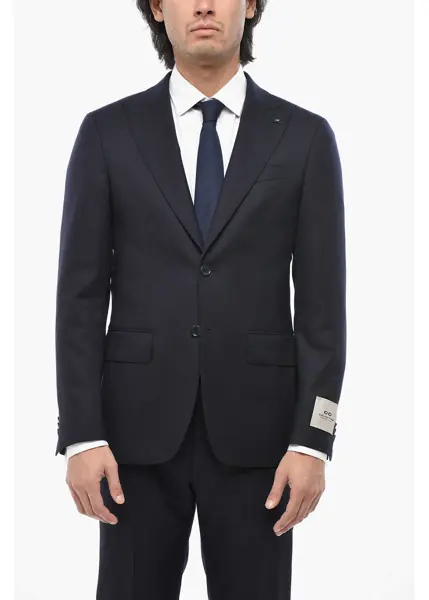 Costume CORNELIANI Cc Collection Virgin Wool Suit With Peak Lapel Midnight Blue Barbati (BM 19689542) 2