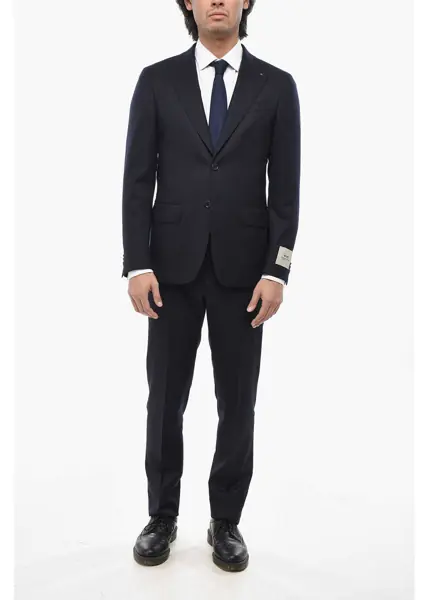 Costume CORNELIANI Cc Collection Virgin Wool Suit With Peak Lapel Midnight Blue Barbati (BM 19689542) 1