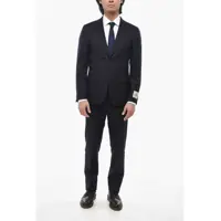 Costume Cc Collection Virgin Wool Suit With Peak Lapel Barbati