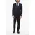 CORNELIANI Cc Collection Virgin Wool Suit With Peak Lapel Midnight Blue
