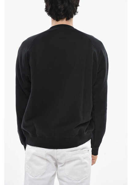 Bluze de trening DSQUARED2 Crew Neck Tennis Club Sweatshirt With Front Print Black Barbati (BM 19689548) 2