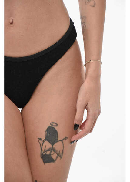 Bikini Casablanca Jacquard Terry Bikini Bottom Black Femei (BM 19689551) 3