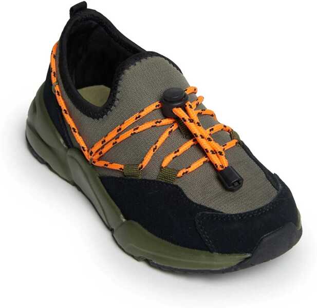 Sneakers Diesel Slip On Millenium Sneakers With Drawstringed Detail Military Green Baieti (BM 19689566) 4