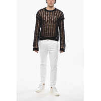 Pulovere DSQUARED2 pentru Barbati - Pulovere DSQUARED2 Mohair Blend See Through Sweater Black Barbati (BM 19689587) - B-mall.ro