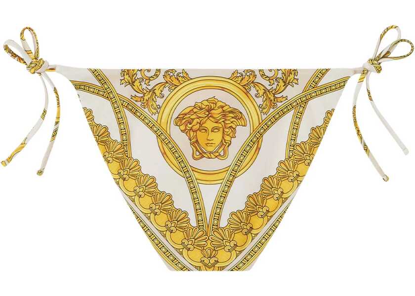 Bikini Versace Printed Bikini Bottom Yellow Femei (BM 19689596) 2