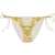 Versace Printed Bikini Bottom Yellow