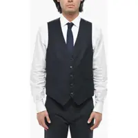 Veste costum Cc Collection Virgin Wool Waistcoat With Back Martingale Barbati