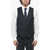 CORNELIANI Cc Collection Virgin Wool Waistcoat With Back Martingale Blue