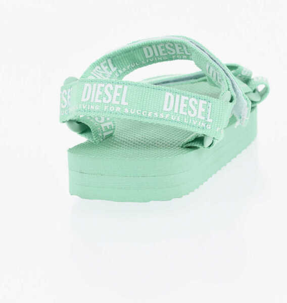 Sandale Diesel Rubber Sandals With Velcro Closure Green Baieti (BM 19689686) 2