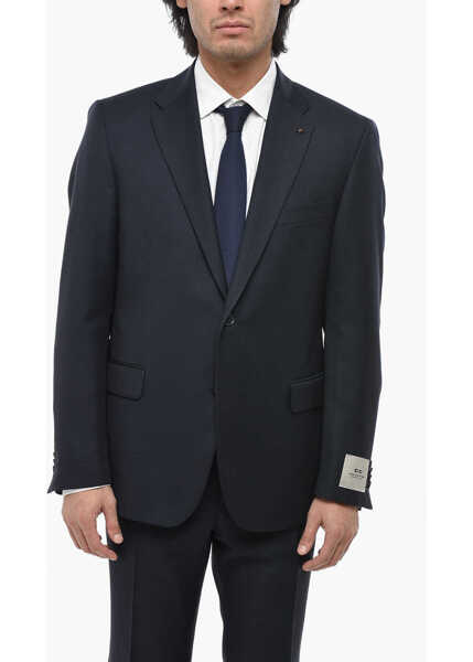 Costume CORNELIANI Cc Collection Virgin Wool Suit With Flap Pockets Midnight Blue Barbati (BM 19689689) 2