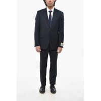 Costume Cc Collection Virgin Wool Suit With Flap Pockets Barbati