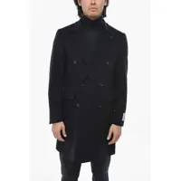 Paltoane Cc Collection Wool And Cashmere Lined Double Breast Coat Wit Barbati