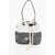 N&deg;21 Two Tone Canvas Bucket Bag With Robe Drawstring Beige
