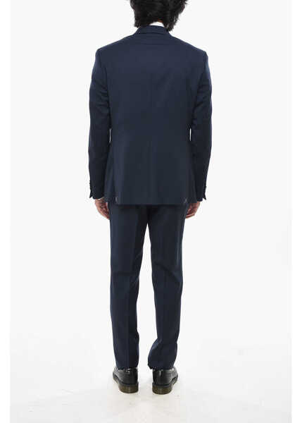 Costume CORNELIANI Cc Collection Virgin Wool Suit With Notch Lapel Midnight Blue Barbati (BM 19689725) 4