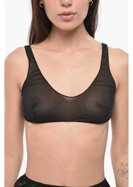 Sutiene OSEREE Mesh Pull-On Bra Black Femei (BM 19689728) 1