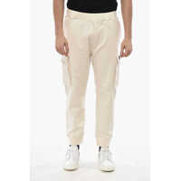 Pantaloni de trening DSQUARED2 Brushed Cotton Cargo Sweatpants With Embossed Logo